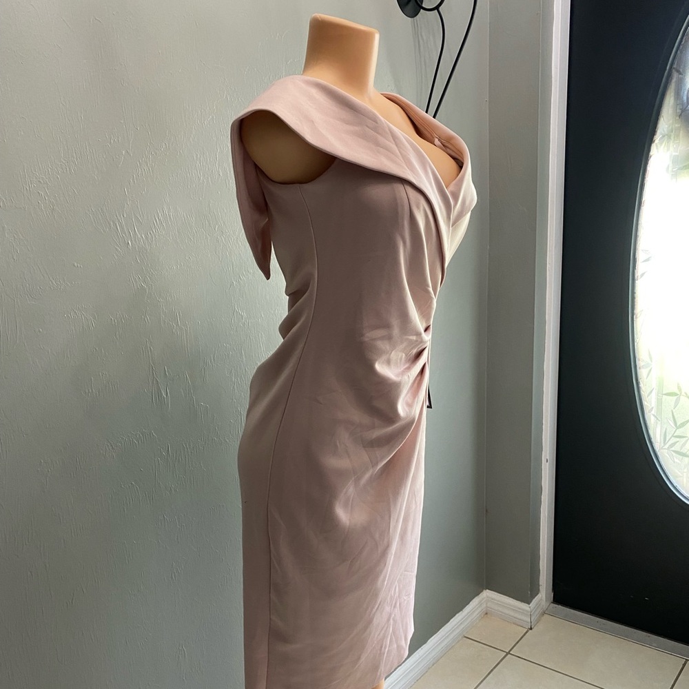Xscape Blush‎ Asymmetrical Women's Dress - Picture 2 of 5